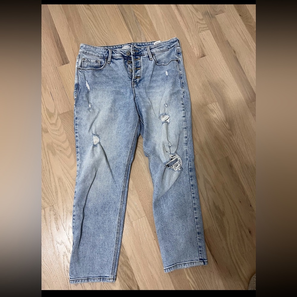 NEW Old Navy “Power Slim Straight High Rise” size 12